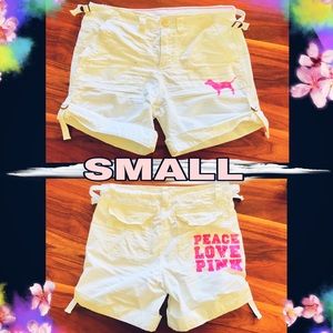 Vintage white shorts {Sm}